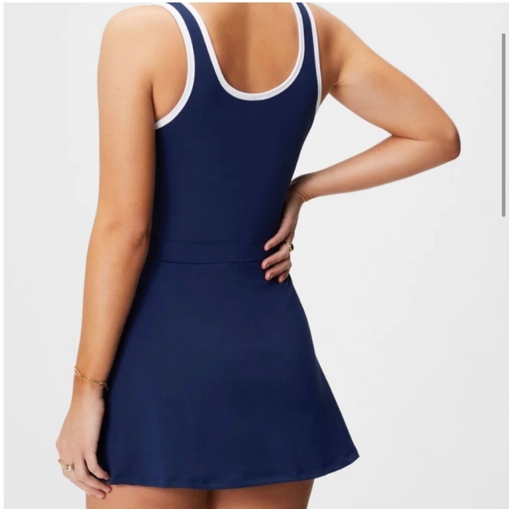 Fabletics Sporty Built‎ In Short Mini Tennis Dress Navy Blue New NWT Size XXL - Picture 2 of 11
